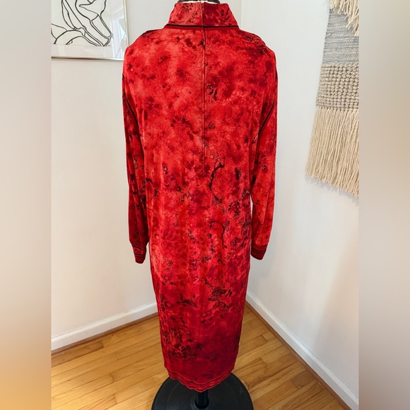 Leonard Paris Vintage Silk Long Sleeve Dress - Picture 8 of 11